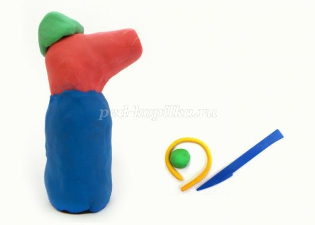 ​Свинка Пеппа из пластилина