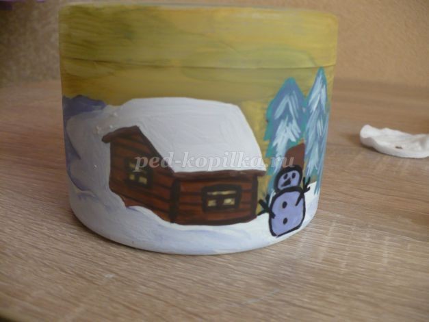 Роспись банки гуашью: часть 3