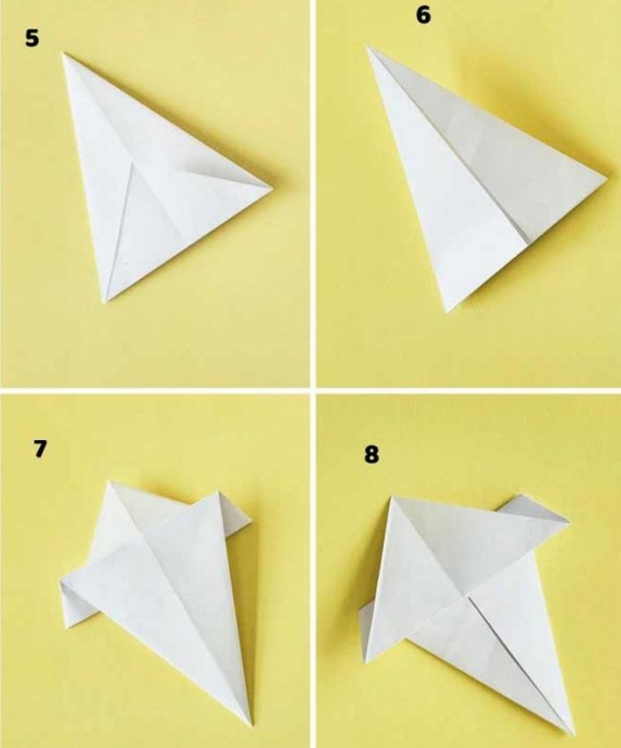 Мухоморы в технике оригами