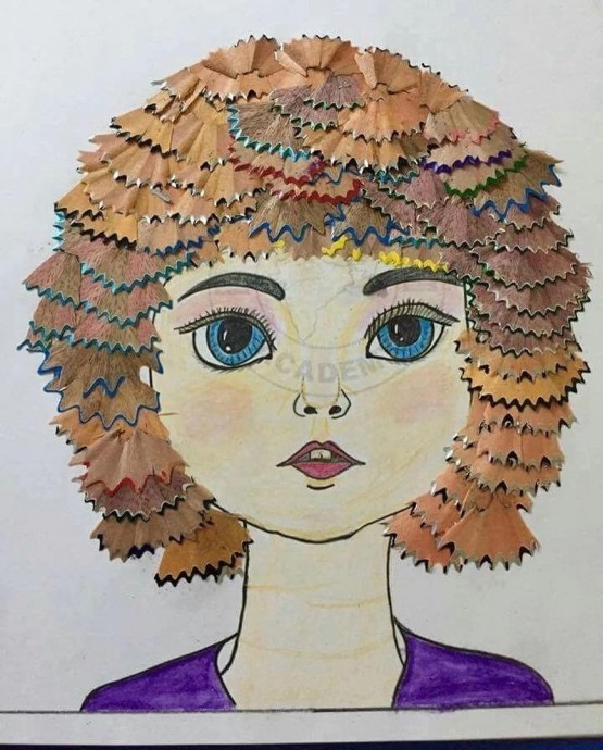 Чудо-аппликации из карандашной стружки