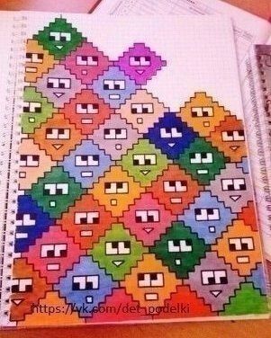 Идеи рисунков по клеточкам