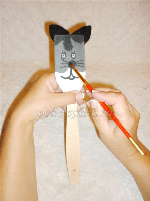 Кукольный театр на деревянных лопатках