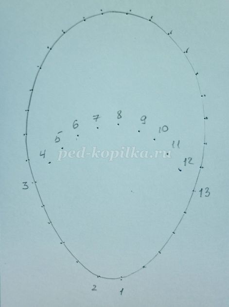 Открытка "Веточка вербы" в технике изонить: часть 1 Открытка "Веточка вербы" в технике изонить: часть 1