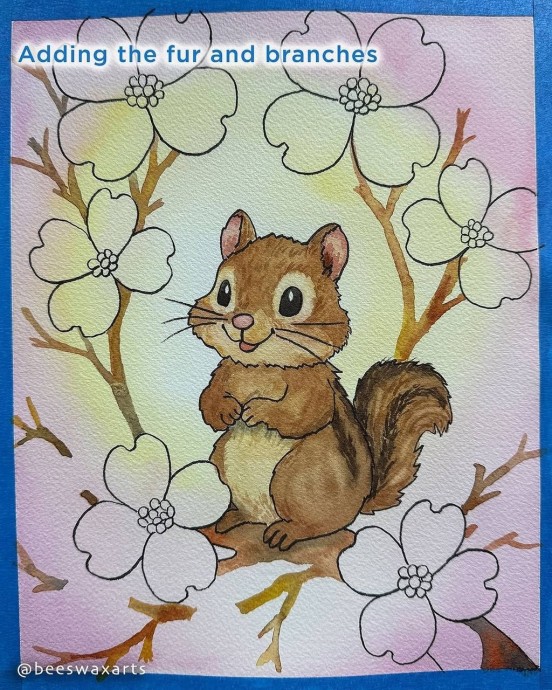 ​Рисуем бурундучка