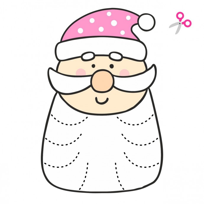 Вырезаем разной формы бороды у гномиков Вырезаем разной формы бороды у гномиков