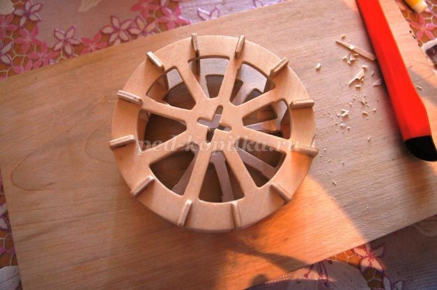 Действующая миниатюра "Весенний пейзаж": мастер-класс, часть 1