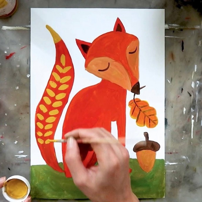 Осенняя лисичка Осенняя лисичка