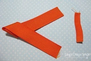 Рыбка из репсовой ленты Рыбка из репсовой ленты