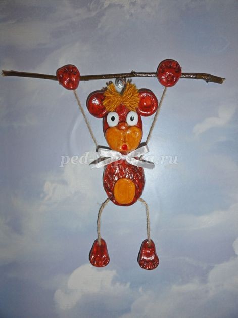 ​Тестопластика: обезьянка, часть 3