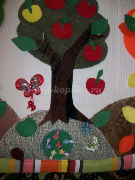 Развивающий коврик-панно "Времена года": мастер-класс, часть 4