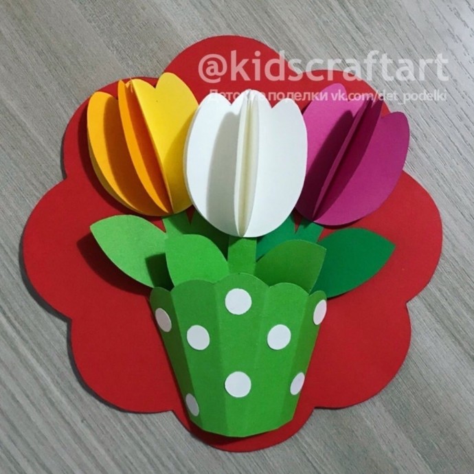 Корзинка с тюльпанами Корзинка с тюльпанами