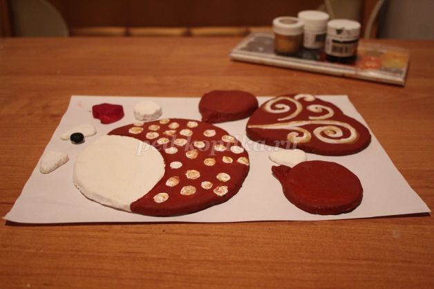 Рыбка из соленого теста