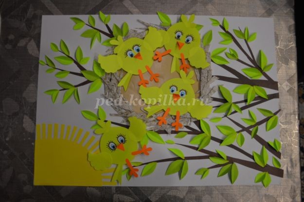 Птенцы в гнезде