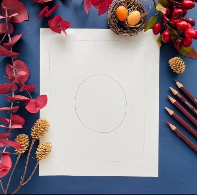 Рисуем снегиря