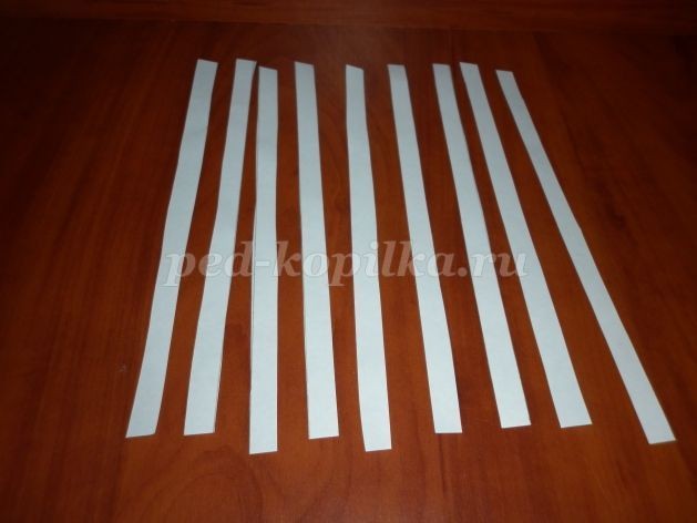 Объёмный Снеговик из бумаги: часть 1