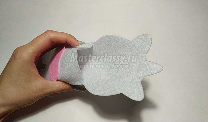 Пенал из фетра "Единорог"