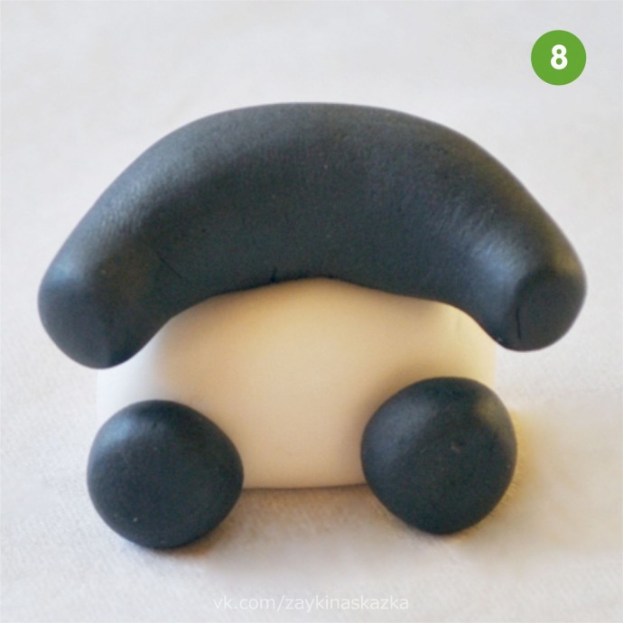 Панда из пластилина: мастер-класс Панда из пластилина: мастер-класс