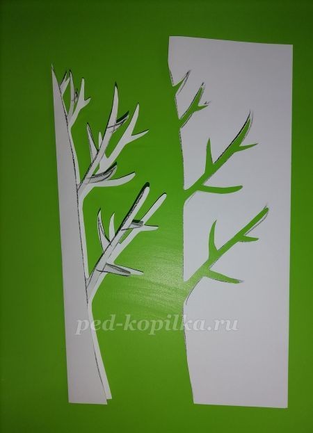 Дерево из цветной бумаги Дерево из цветной бумаги