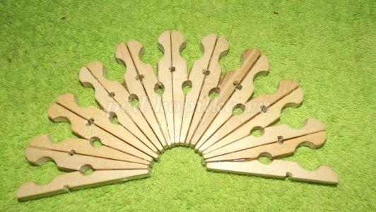 Салфетница из прищепок детскими руками: часть 1