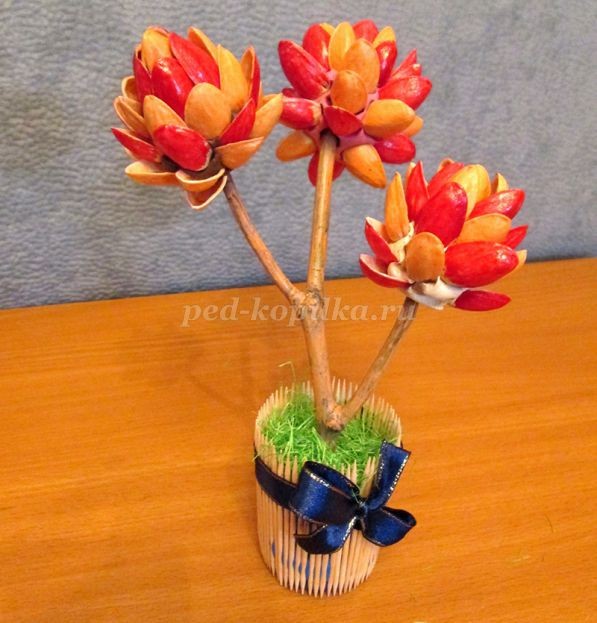 Топиарий из природного материала для детского сада: часть 2