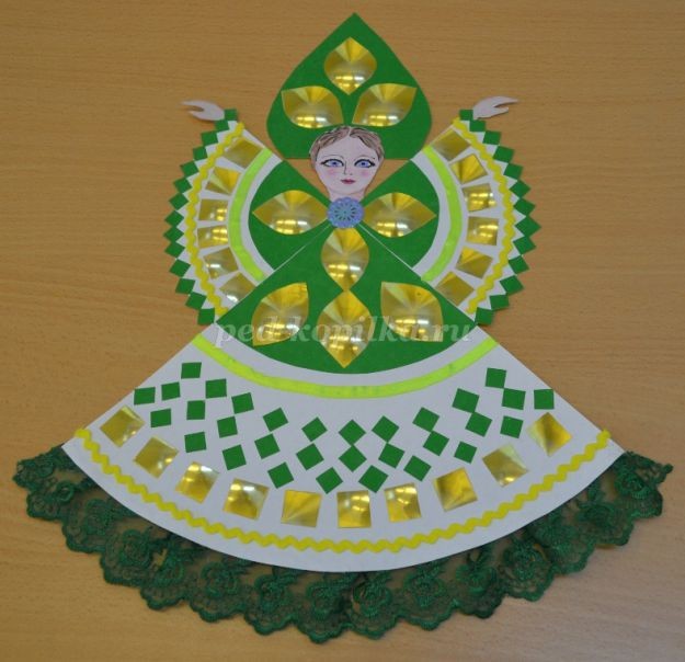 Игрушка из бумаги "Русская красавица": часть 2 Игрушка из бумаги "Русская красавица": часть 2
