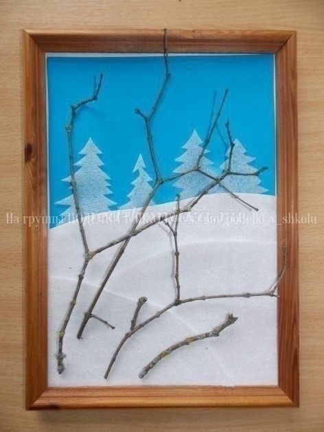 Панно "Снегири зимой" Панно "Снегири зимой"