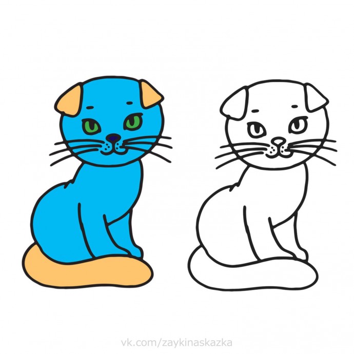 Раскрась по образцу