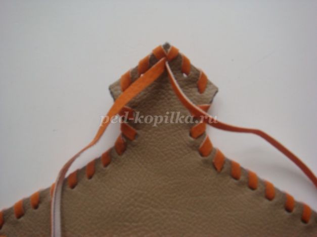 Органайзер из искусственной кожи для детских поделок Органайзер из искусственной кожи для детских поделок