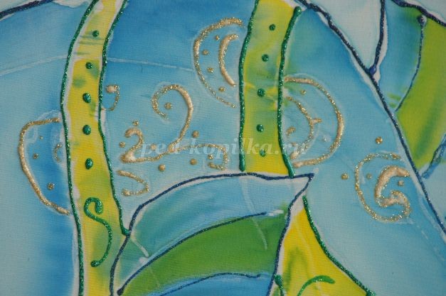 Холодный батик "Подводное царство": мастер-класс