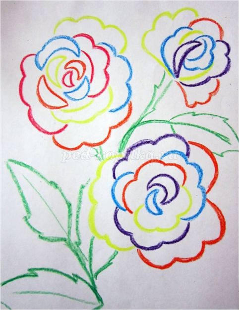 Рисование цветов акварелью "Радужные розы": мастер-класс, часть 3 Рисование цветов акварелью "Радужные розы": мастер-класс, часть 3