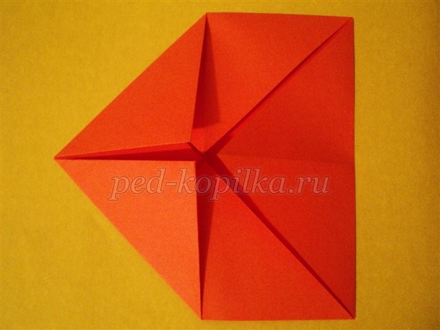 Оригами-попугай: мастер-класс