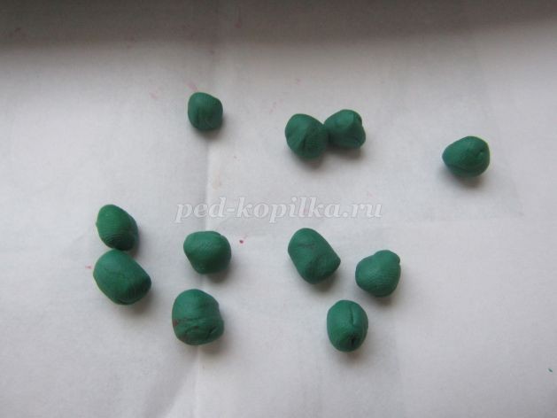 Аппликация пластилином "Грибок"