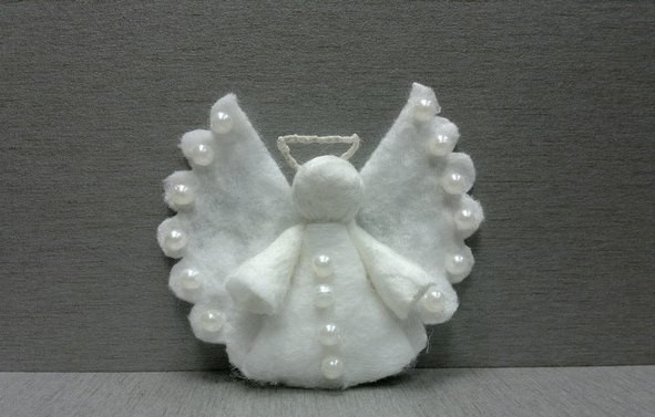 Ангелочек из ватных дисков Ангелочек из ватных дисков