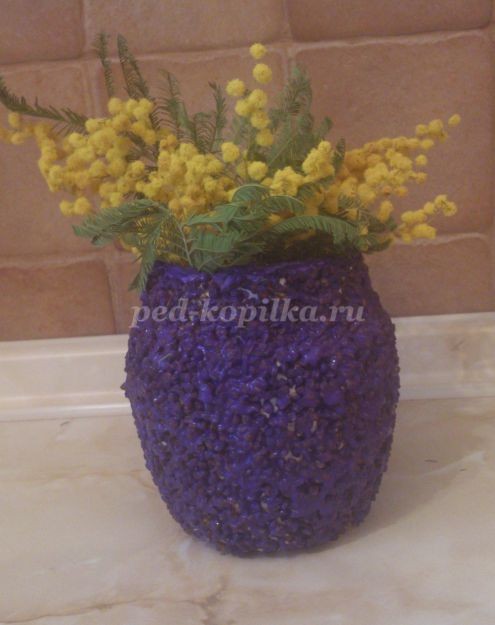 Вазочка в технике папье-маше Вазочка в технике папье-маше