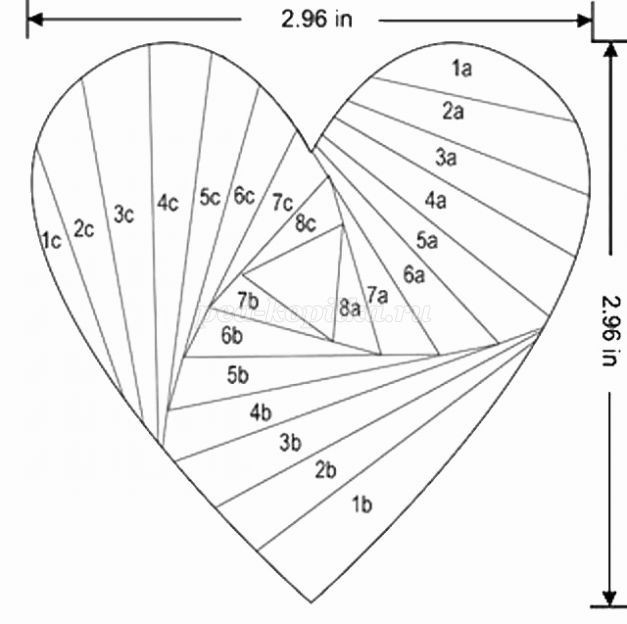 ​Открытка "Сердечко": часть 1
