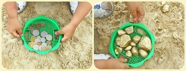 Интересные игры с песком для детей