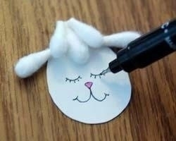 Поделка из ватных палочек