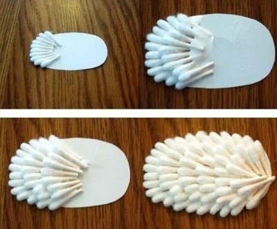 Поделка из ватных палочек