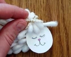 Поделка из ватных палочек