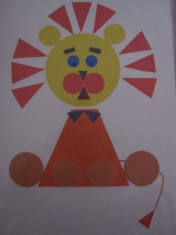 Аппликации из геометрических фигур