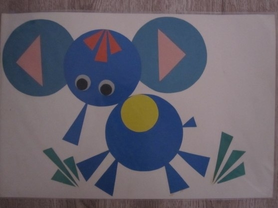 Аппликации из геометрических фигур