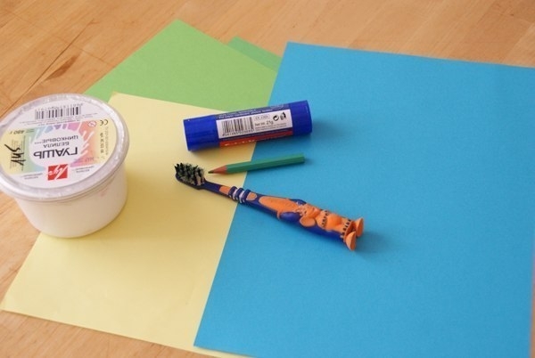 Аппликация "Одуванчики" Аппликация "Одуванчики"