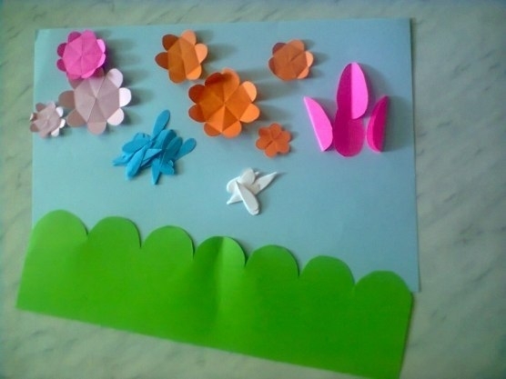 Аппликация "Цветочки" Аппликация "Цветочки"