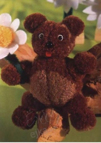 Идеи поделок из помпонов Идеи поделок из помпонов